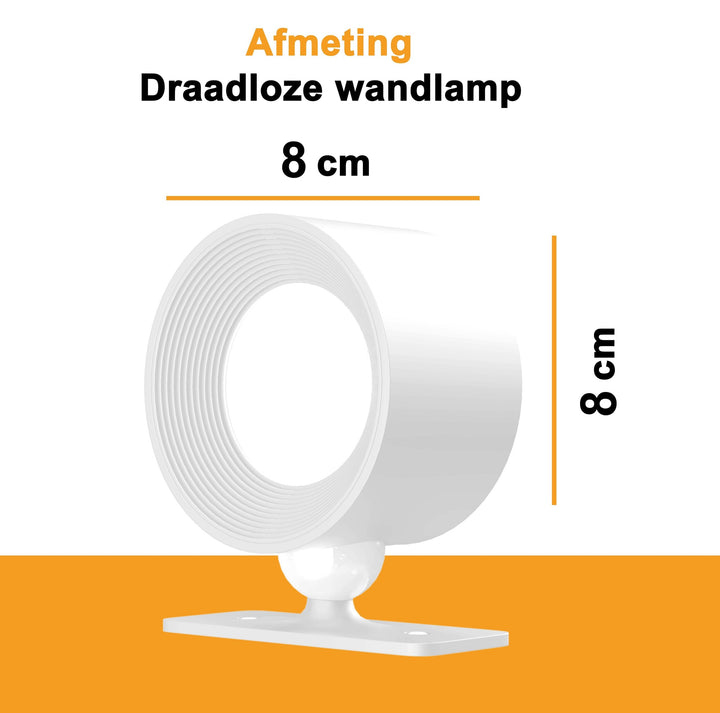 Luminize Wandlamp Rond Oplaadbaar 3W 330lm 2700K-5700K