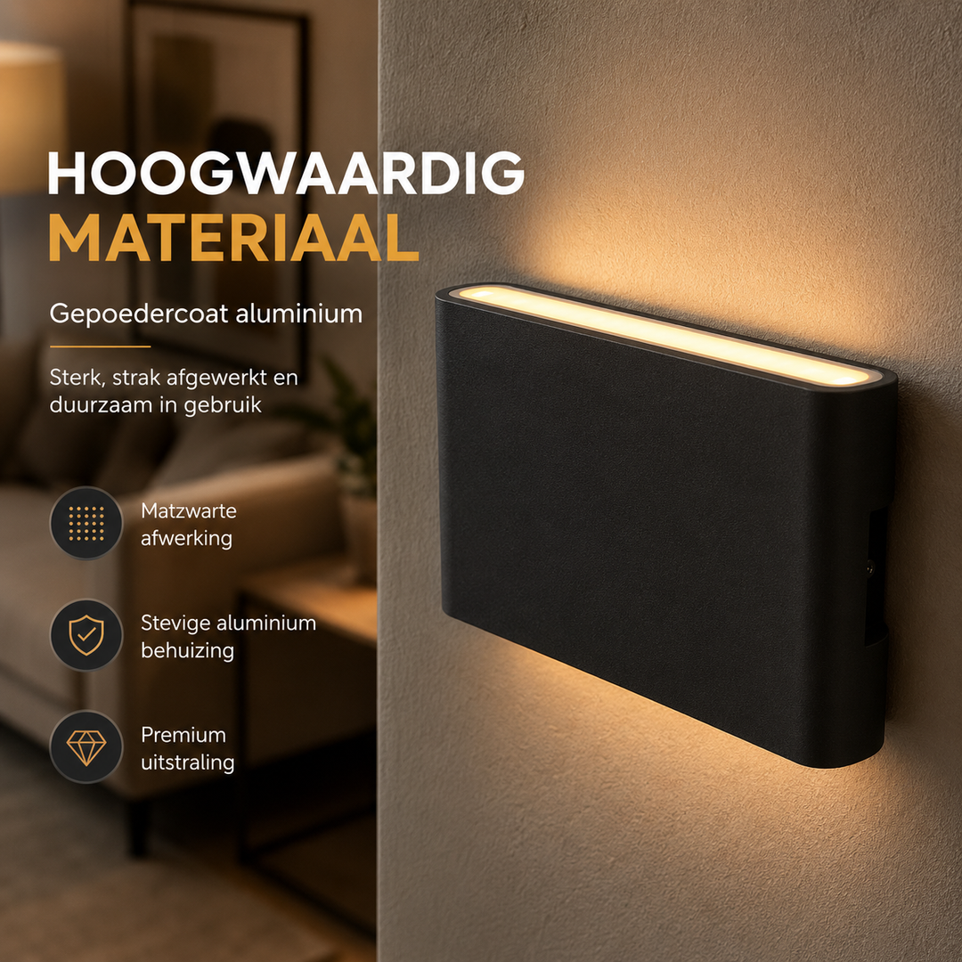 Luminize Wandlamp Ovaal Dimbaar 3W 330lm 2700K