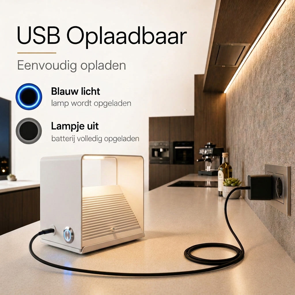 Luminize Wandlamp Kubus Dimbaar Oplaadbaar 3W 330lm 2700K