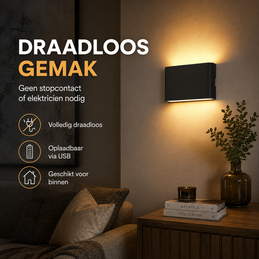 Luminize Wandlamp Ovaal Dimbaar 3W 330lm 2700K