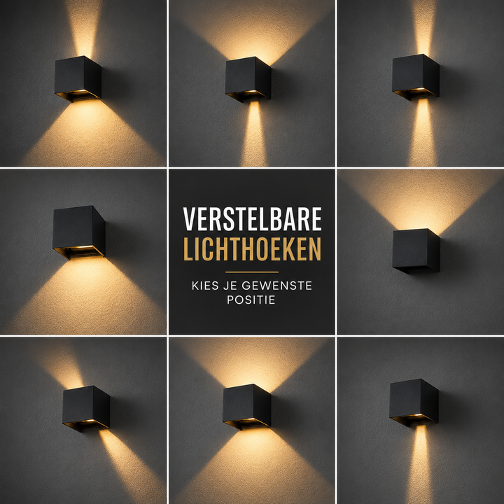 Luminize Wandlamp Kubus Dimbaar IP54 3W 330lm 2700K G9