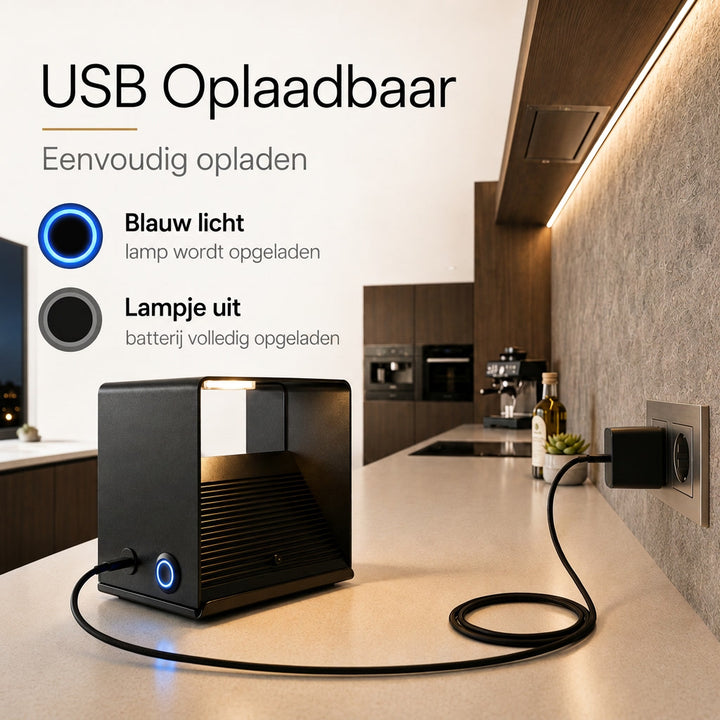 Luminize Wandlamp Kubus Dimbaar Oplaadbaar 3W 330lm 2700K