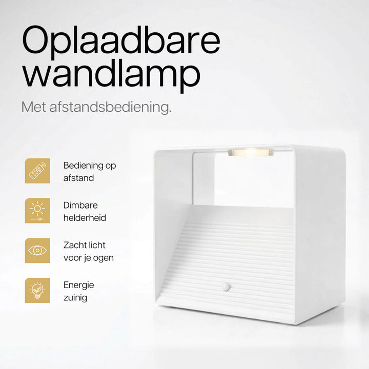 Luminize Wandlamp Kubus Dimbaar Oplaadbaar 3W 330lm 2700K