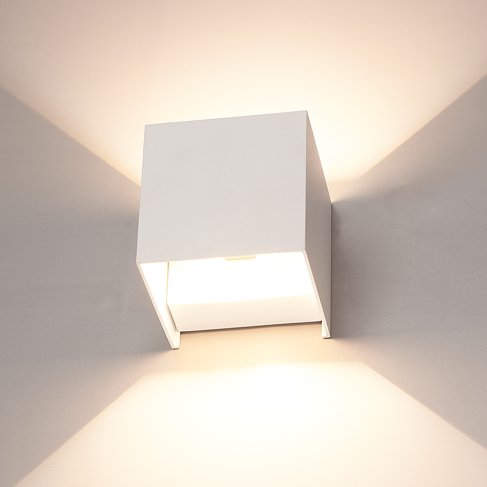 Hoftronic Kansas LED Wandlamp IP65 Dimbaar Up & Down 6W Wit