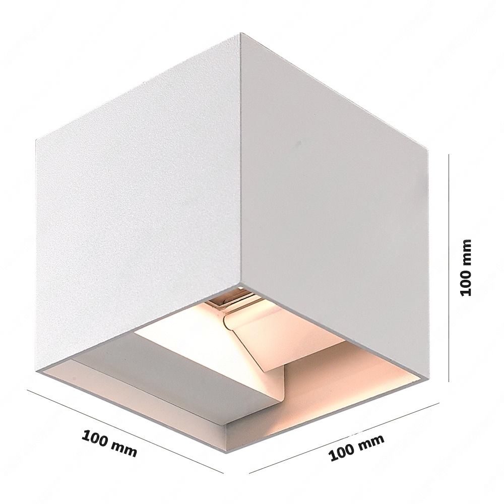 Hoftronic Kansas LED Wandlamp IP65 Dimbaar Up & Down 6W Wit