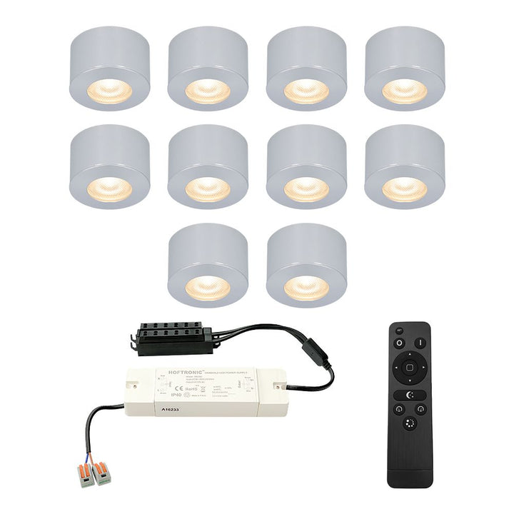 Hoftronic Navarra Mini LED Opbouwspot Dimbaar IP44 3W 200lm 2700K 12V