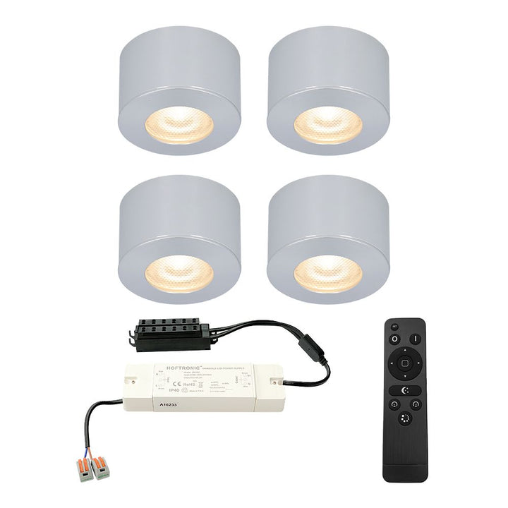 Hoftronic Navarra Mini LED Opbouwspot IP44 3W 200lm 2700K 12V Dimbaar