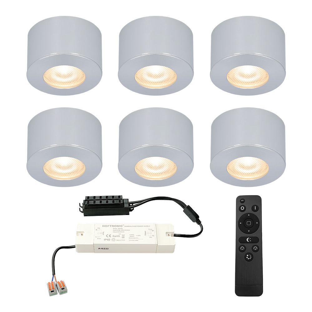 Hoftronic Navarra Mini LED Opbouwspot IP44 3W 200lm 2700K 12V