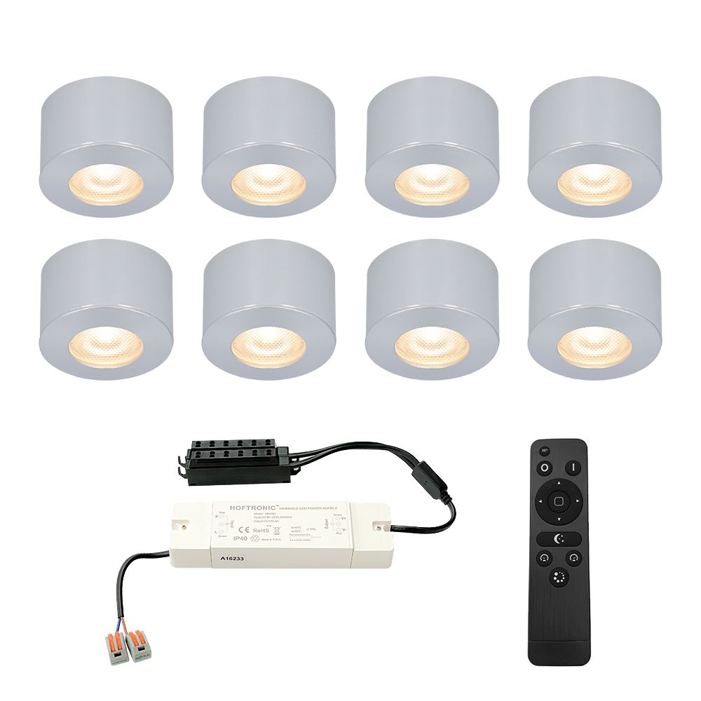 Hoftronic Navarra Mini LED Opbouwspot Dimbaar IP44 3W 200lm 2700K 12V