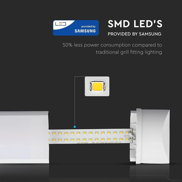 Hoftronic LED Batten IP20 40W 4800lm 4000K 120cm