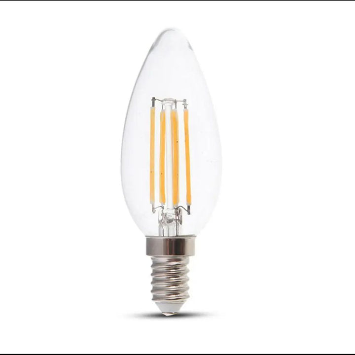 V-TAC LED Kaarslamp IP20 4W 400lm 3000K E14