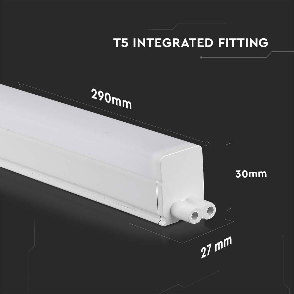 V-TAC T5 LED Batten Armatuur IP20 4W 400lm 6500K 30cm