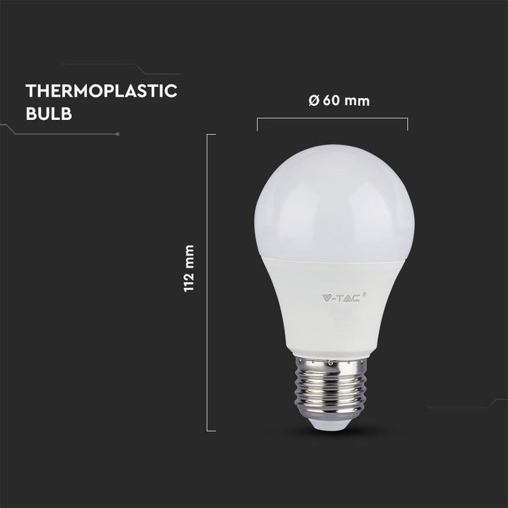 V-TAC LED Lamp IP20 8.5W 806lm 3000K E27