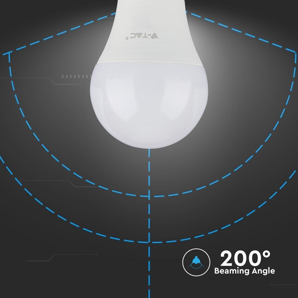 V-TAC LED Lamp IP20 8.5W 806lm 3000K E27