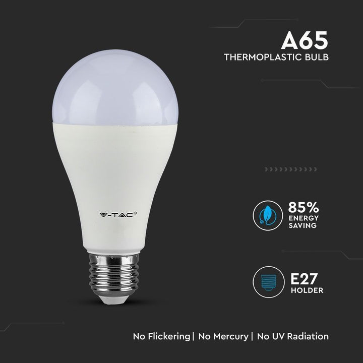 V-TAC LED Lamp E27 IP20 8.5W 1055lm 4000K A60