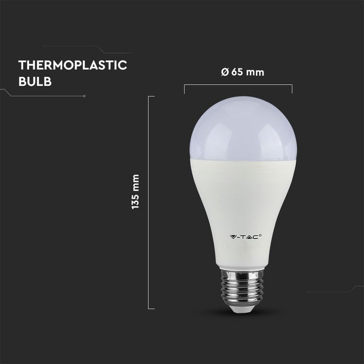V-TAC A60 LED Lamp E27 IP20 8.5W 1055lm 6400K