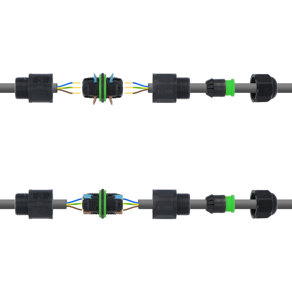Hoftronic Kabelverbinder IP68 Waterdicht 4-12mm Set van 5