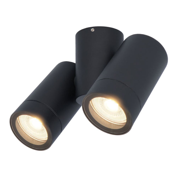 Hoftronic Silva LED Plafondspot Kantelbaar IP65 8W 690lm 4000K GU10 Zwart