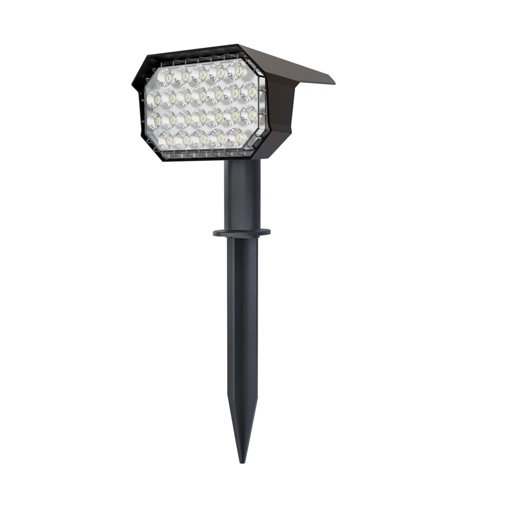 Hoftronic Kate Solar LED Prikspot Kantelbaar IP65 0.8W 100lm 3000K 2-Pack