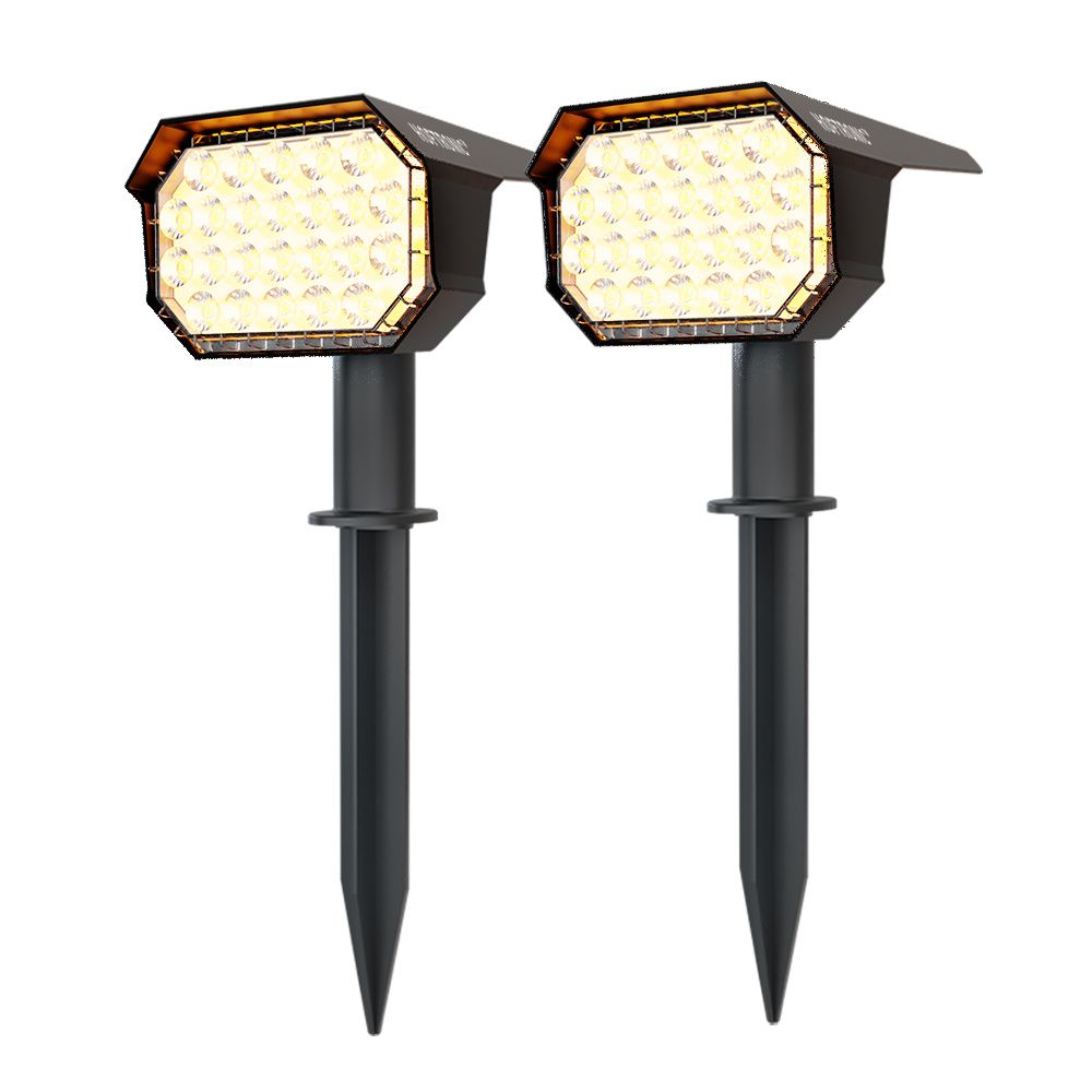 Hoftronic Kate Solar LED Prikspot Kantelbaar IP65 0.8W 100lm 3000K 2-Pack