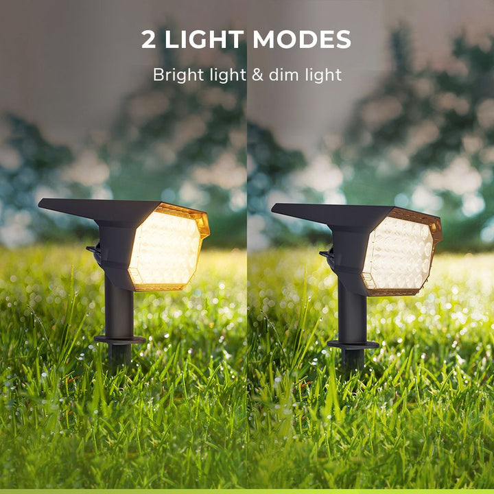 Hoftronic Kate Solar LED Prikspot Kantelbaar IP65 0.8W 100lm 3000K 2-Pack