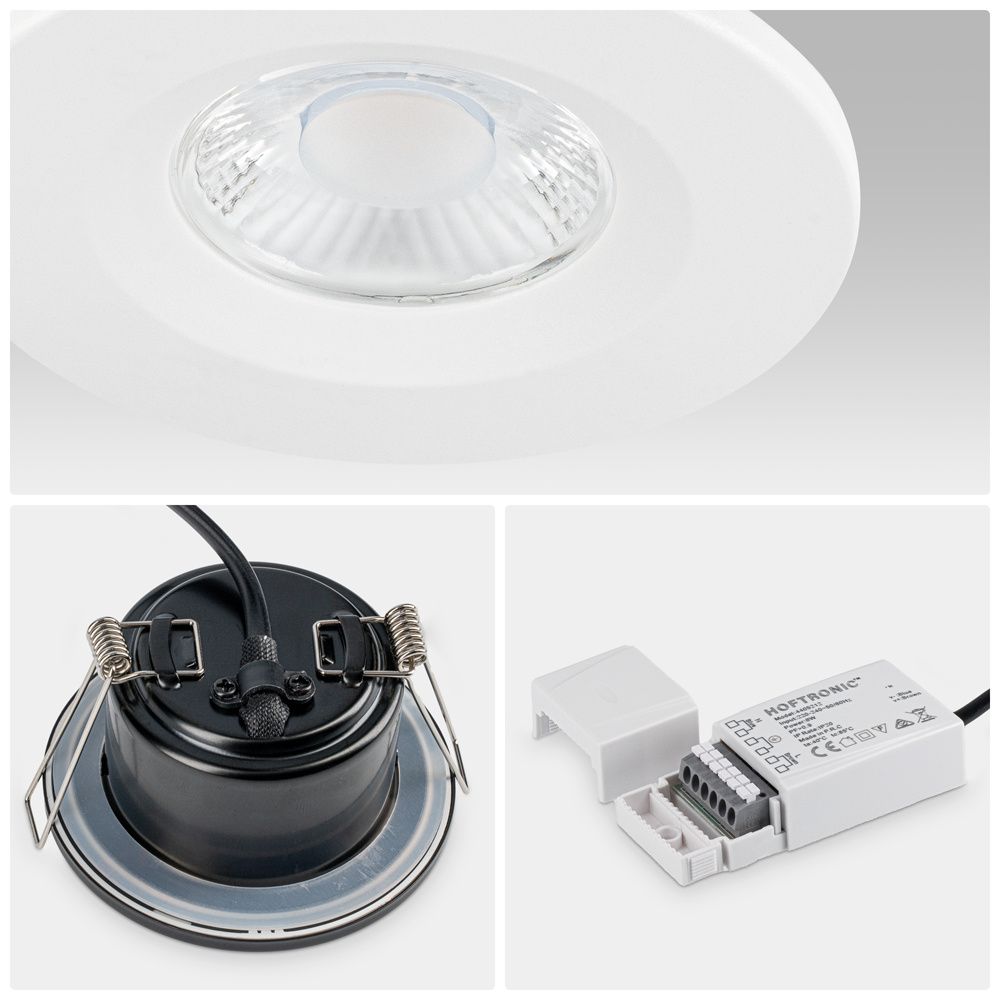 Hoftronic Venezia LED Inbouwspot IP65 6W 650lm 2700K 10-Pack