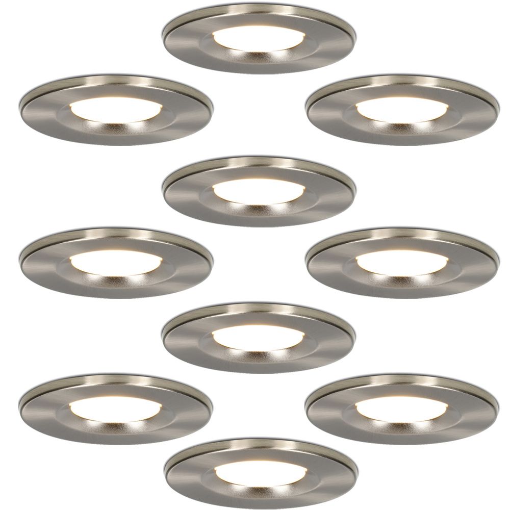 Hoftronic Venezia LED Inbouwspot Kantelbaar IP65 6W 650lm 2700K RVS