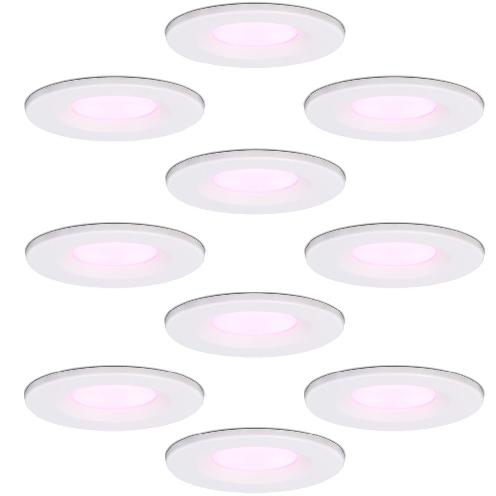 Hoftronic Smart Venezia Smart LED Inbouwspot IP65 6W 450lm RGBWW 10-Pack