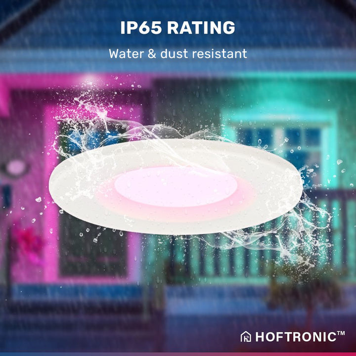 Hoftronic Smart Venezia Smart LED Inbouwspot IP65 6W 450lm RGBWW Wit 10-Pack