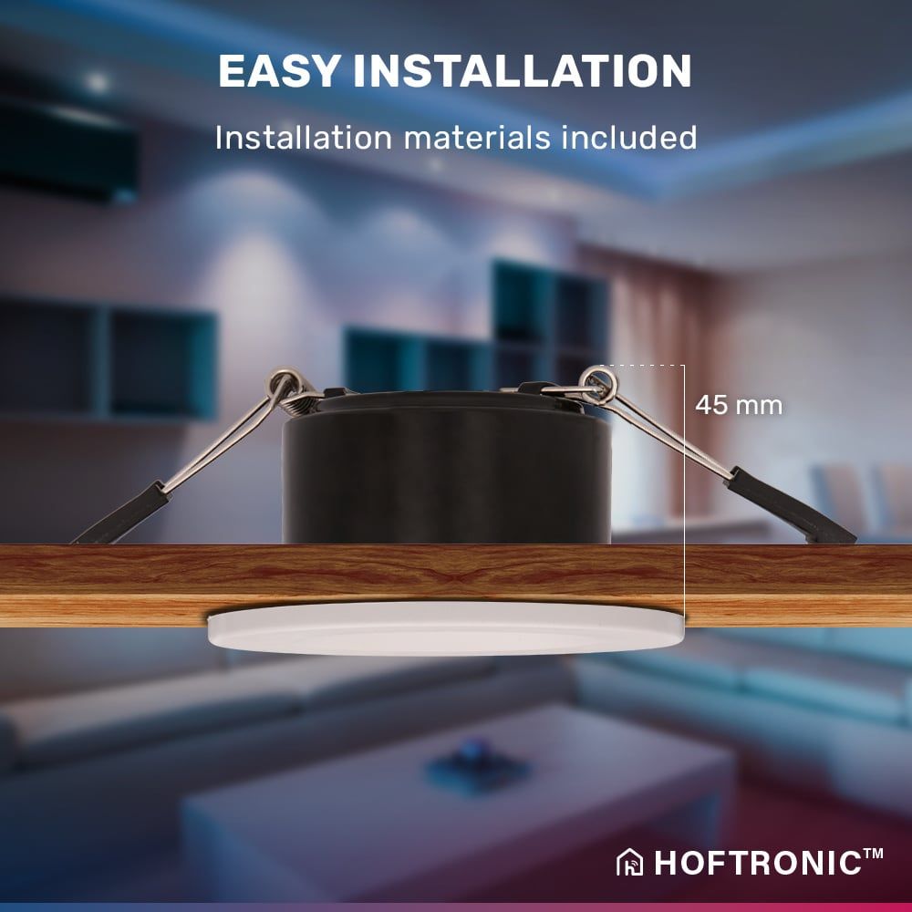 Hoftronic Smart Venezia Smart LED Inbouwspot IP65 6W 450lm RGBWW Wit 10-Pack