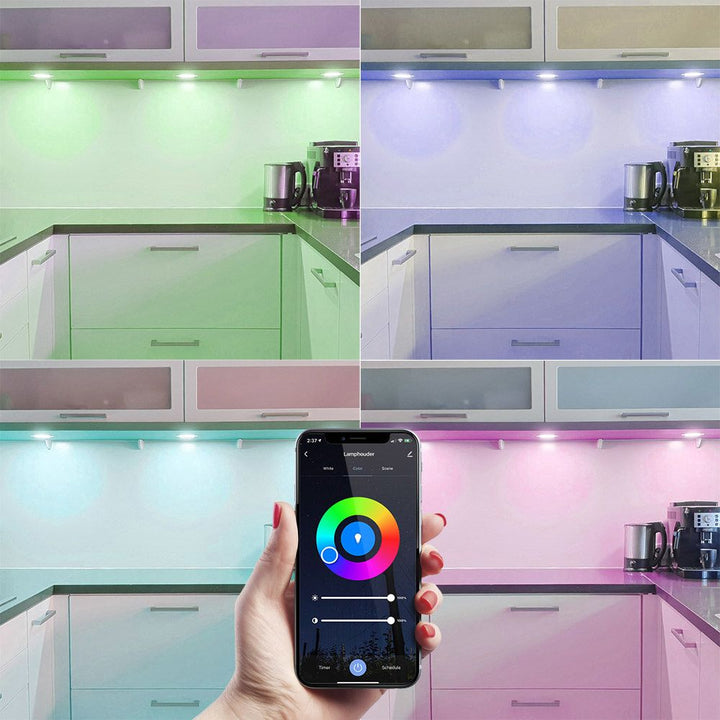Hoftronic Smart Venezia Smart LED Inbouwspot IP65 6W 450lm RGBWW 10-Pack