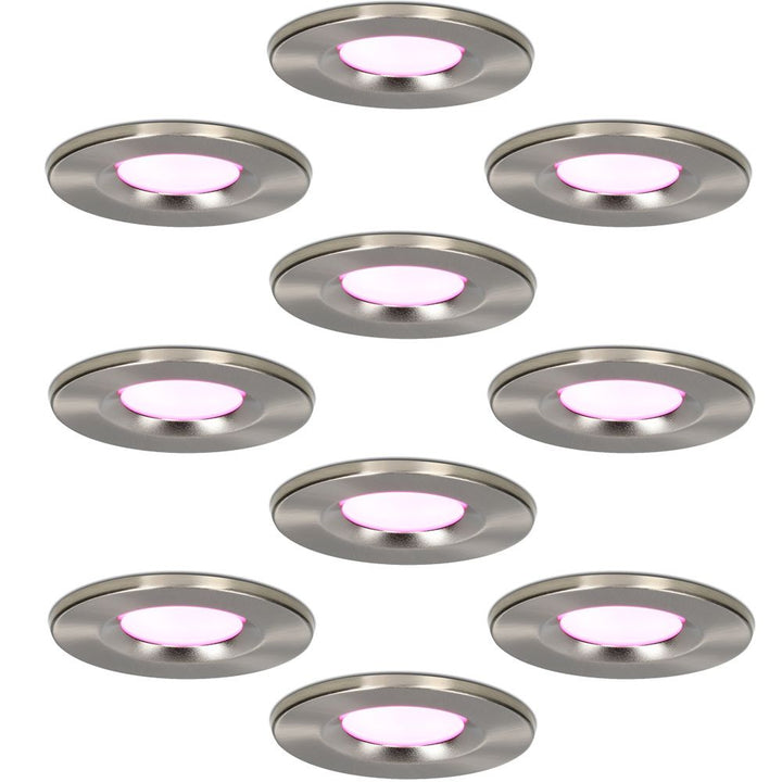 Hoftronic Smart Venezia Smart LED Inbouwspot IP65 6W 450lm RGBWW 10-Pack