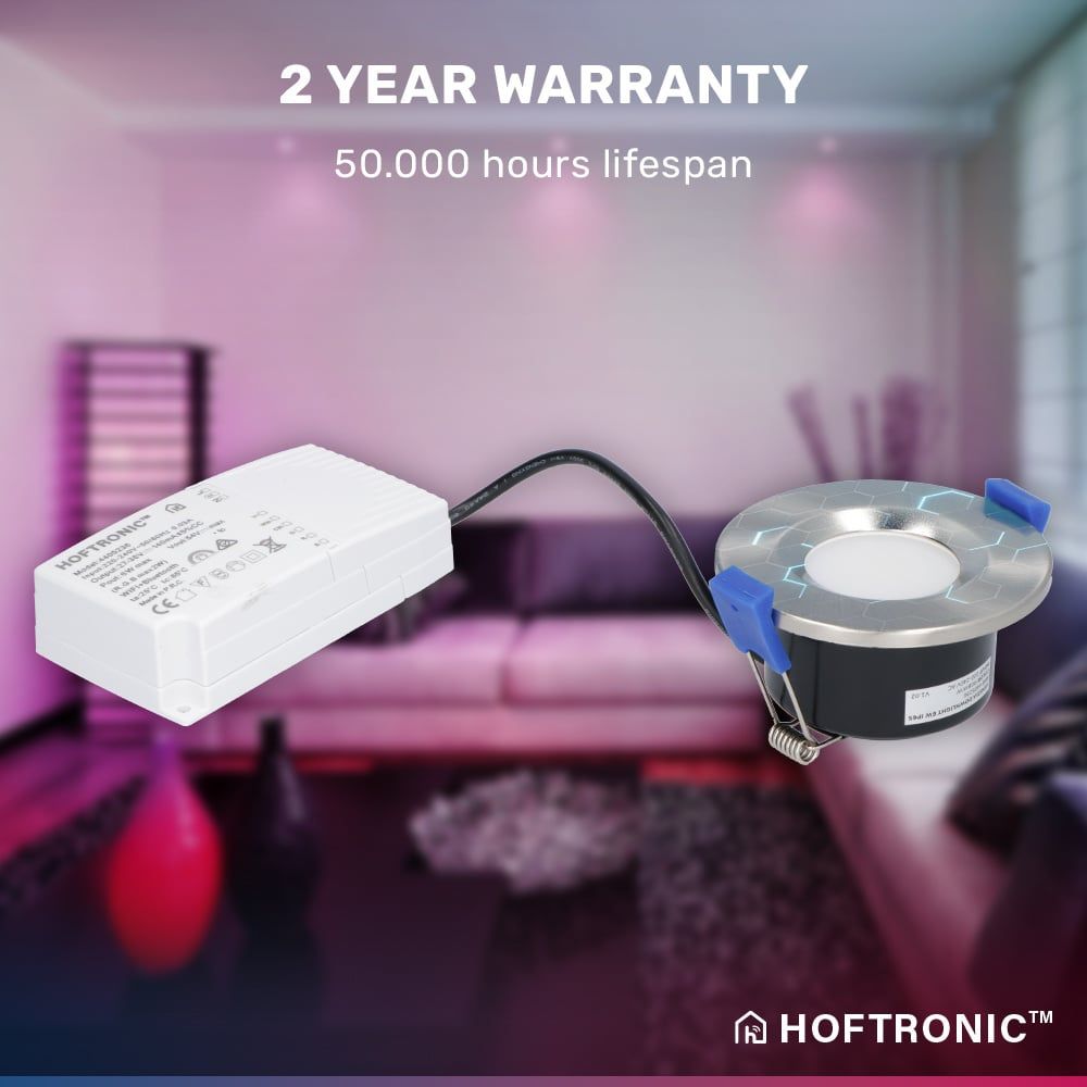 Hoftronic Smart Venezia Smart LED Inbouwspot IP65 6W 450lm RGBWW 10-Pack