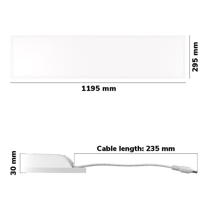 Hoftronic Alpha LED Paneel 30x120 IP20 21W 3780lm 4000K Set van 6