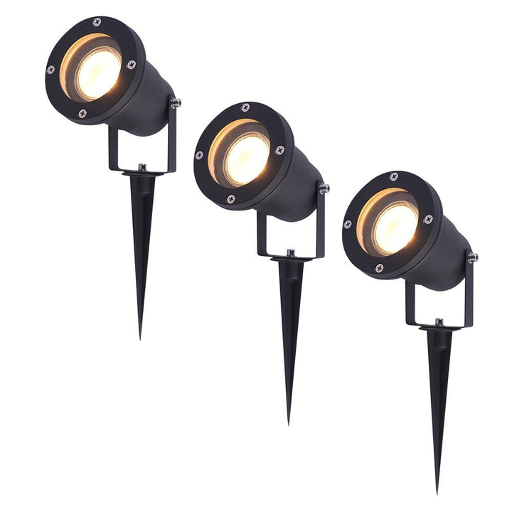 V-TAC LED Prikspot Kantelbaar IP65 Dimbaar GU10 Zwart
