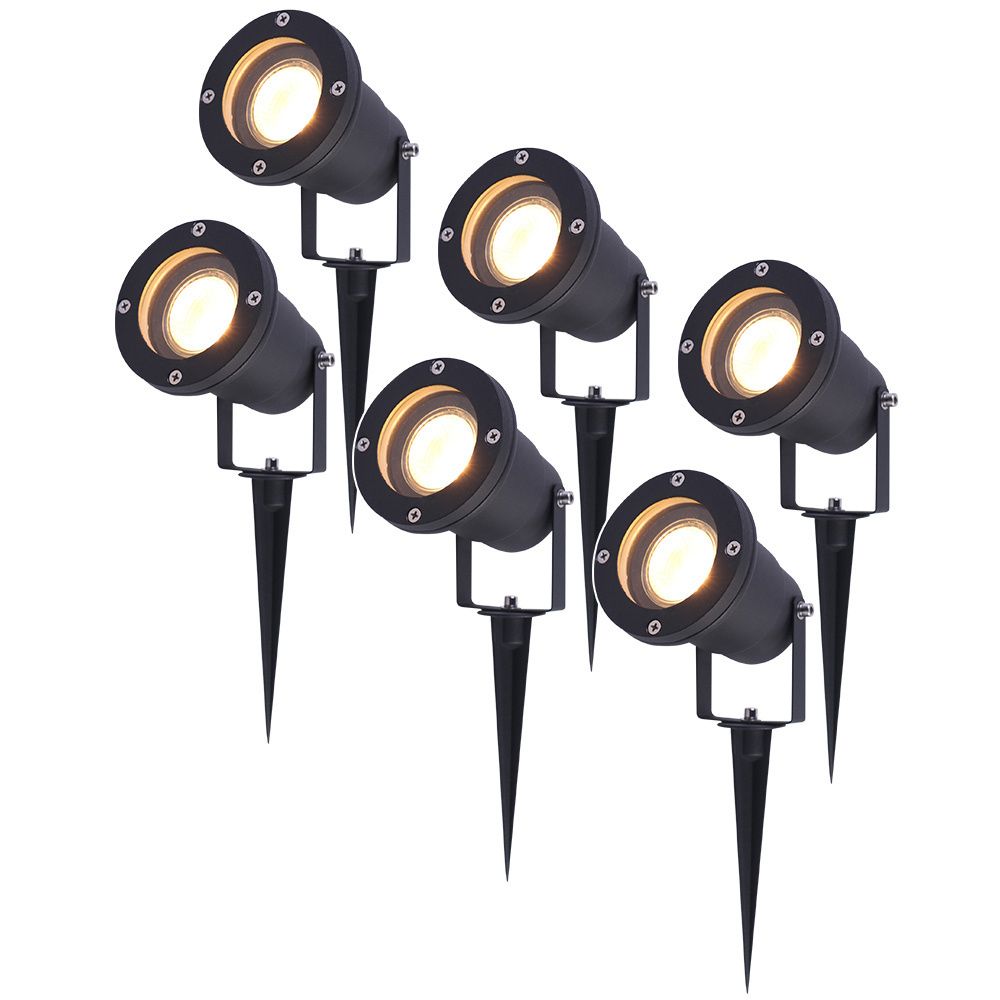 V-TAC LED Prikspot Kantelbaar IP65 Dimbaar GU10 Zwart
