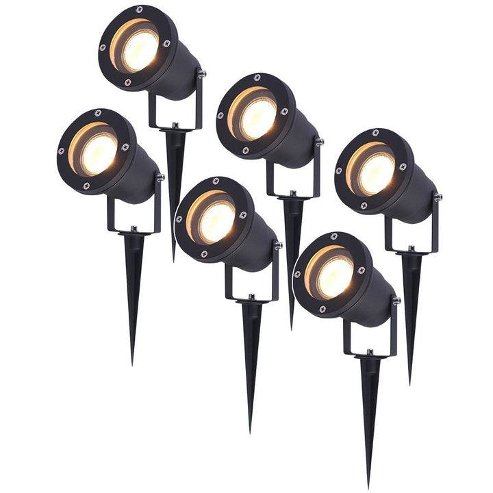 V-TAC LED Prikspot Kantelbaar IP65 Dimbaar GU10 Zwart