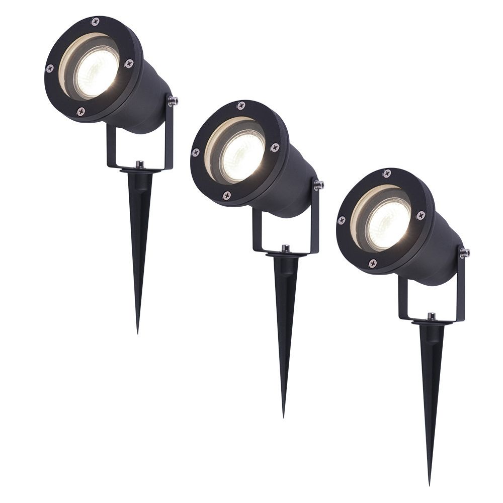 V-TAC LED Prikspot Kantelbaar IP65 GU10 Zwart