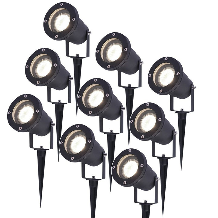 V-TAC LED Prikspot Kantelbaar IP65 Dimbaar GU10 Zwart