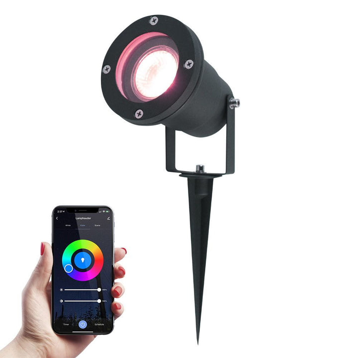 V-TAC Smart LED Prikspot Kantelbaar IP65 5.5W 345lm RGBWW GU10
