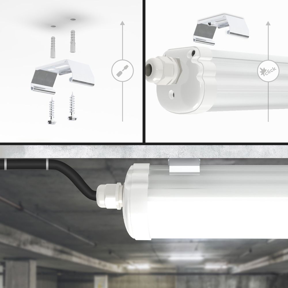 Hoftronic S-Series LED TL Armatuur IP65 36W 4320lm 120cm 4000K