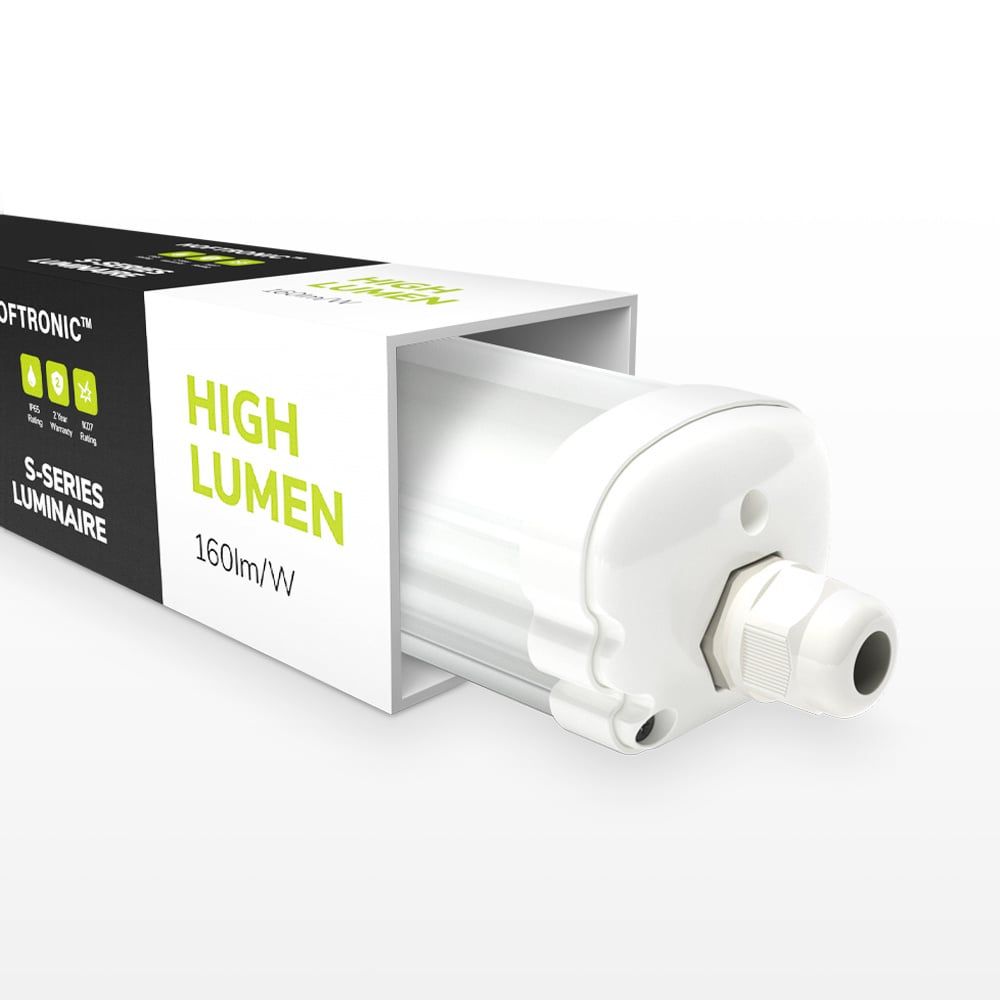 Hoftronic S-Series LED TL Armatuur IP65 24W 3840lm 4000K 120cm