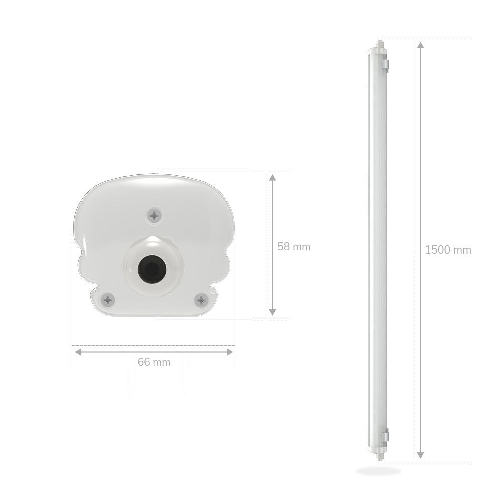 Hoftronic S-Series LED TL Armatuur IP65 150cm 32W 5120lm 6500K