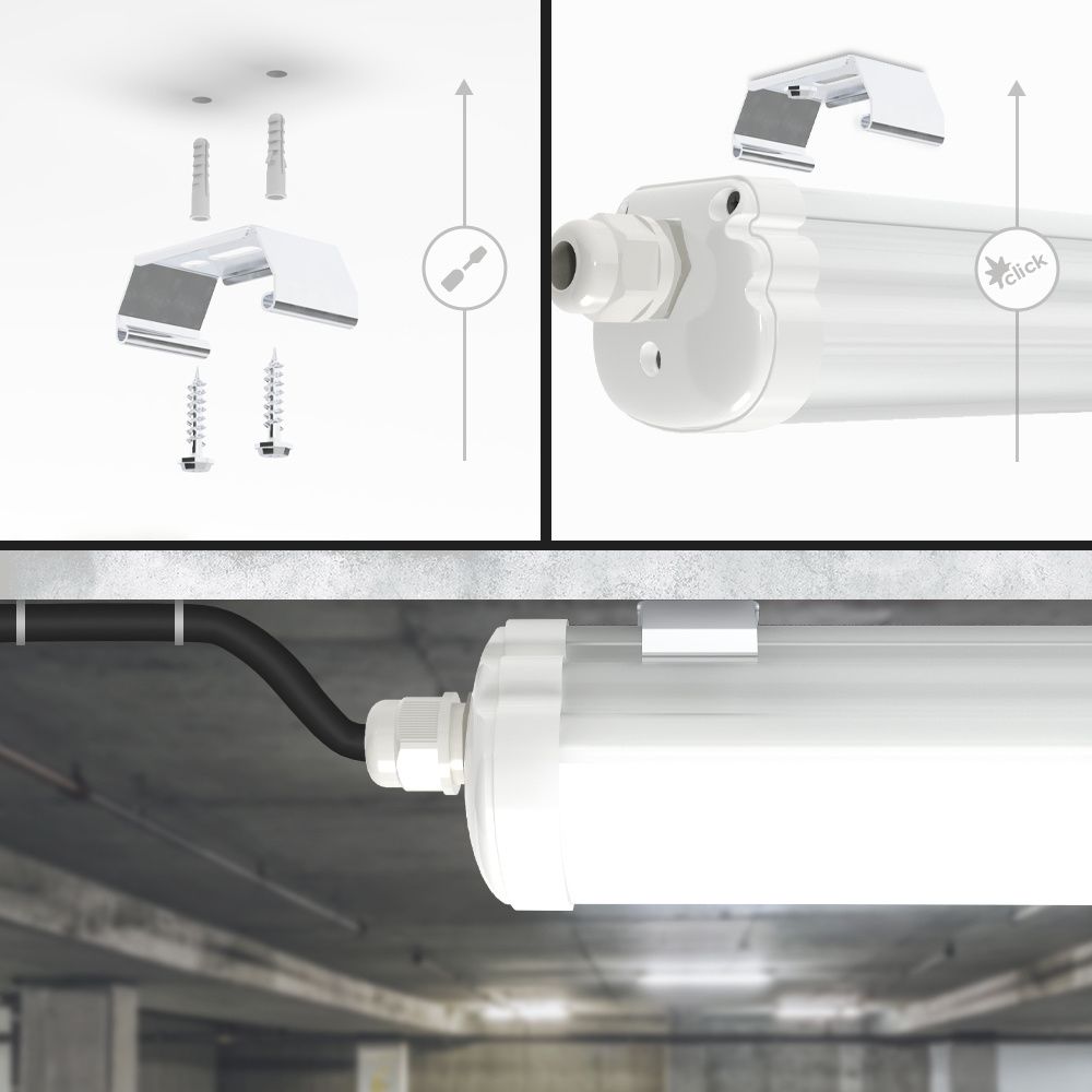 Hoftronic S-Series LED TL Armatuur IP65 150cm 32W 5120lm 6500K