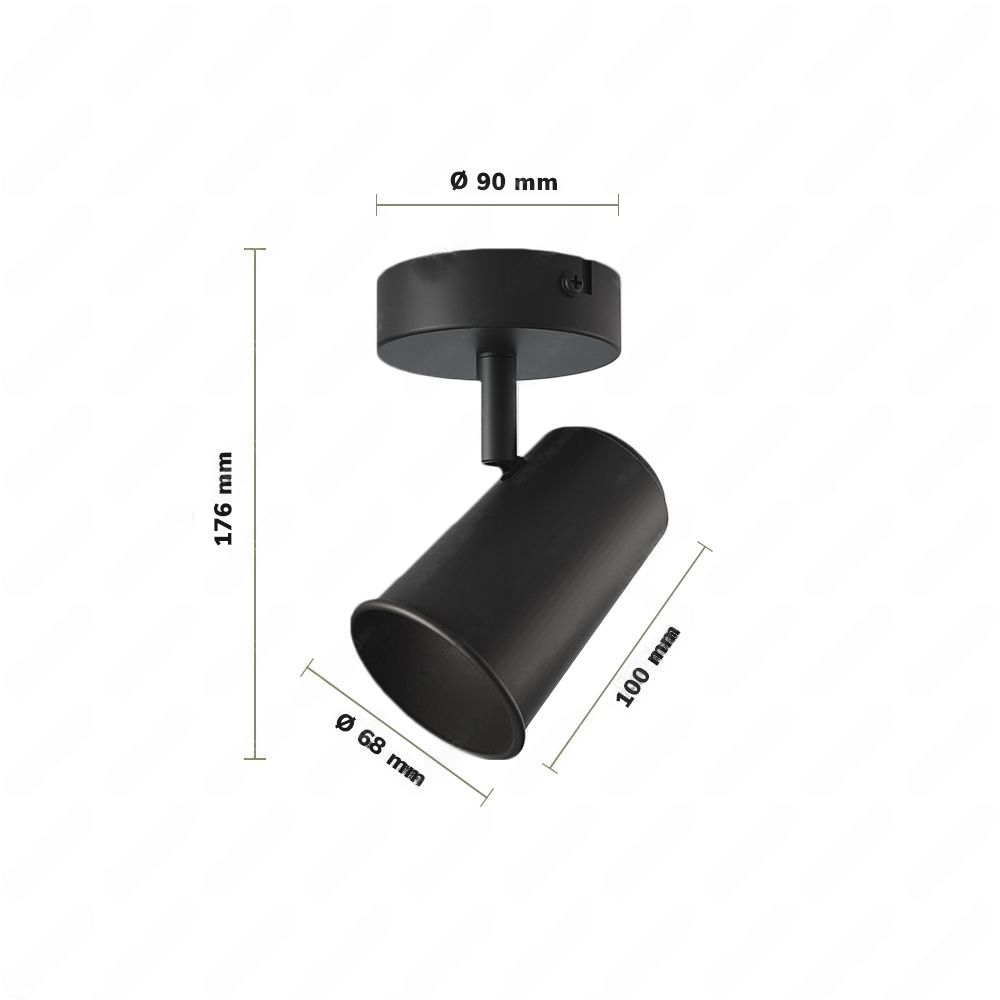Hoftronic Riga LED Plafondspot Kantelbaar IP20 4W 345lm GU10