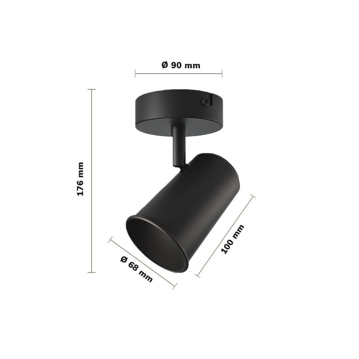 Hoftronic Smart Riga Smart LED Plafondspot Kantelbaar IP20 5.5W 400lm RGBWW GU10