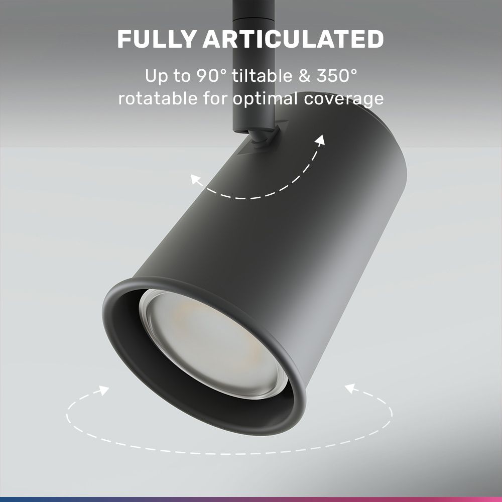 Hoftronic Smart Riga Smart LED Plafondspot Kantelbaar IP20 5.5W 400lm RGBWW GU10