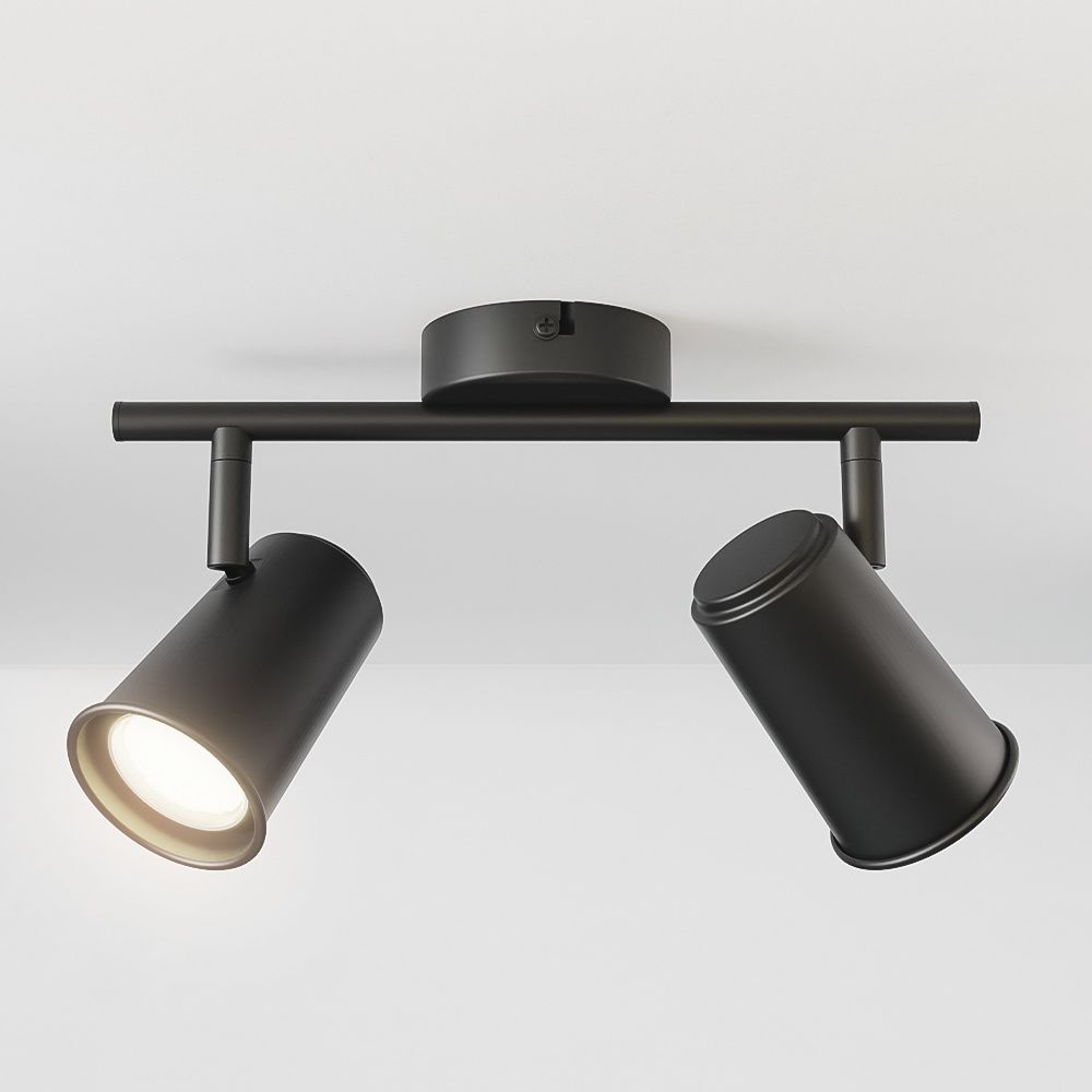 Hoftronic Riga LED Plafondspot Kantelbaar IP20 8W 690lm 4000K 2-Lichts Zwart