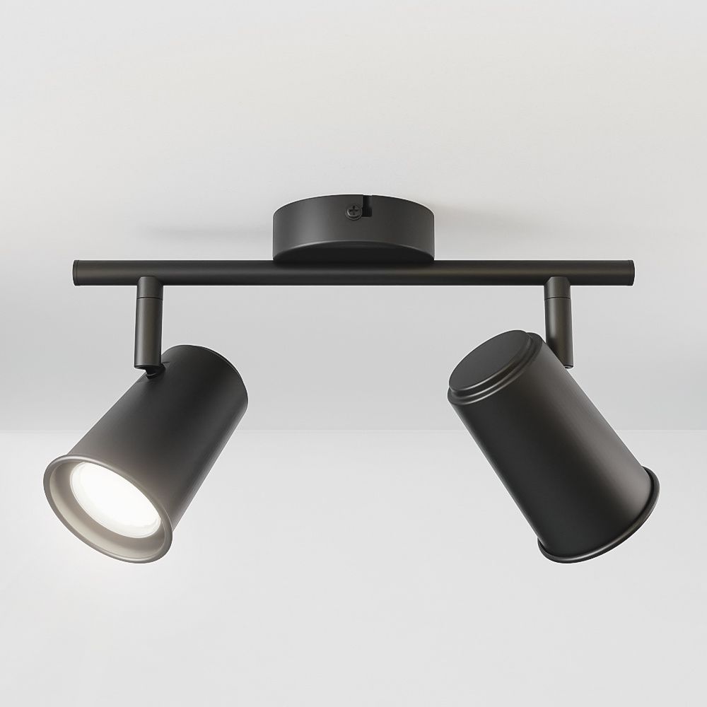 Hoftronic Riga LED Plafondspot Kantelbaar IP20 8W 690lm 6500K Zwart