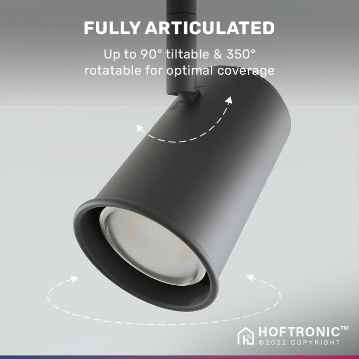 Hoftronic Smart Riga Smart LED Plafondspot Kantelbaar IP20 11W 800lm RGBWW 2-Lichts Zwart